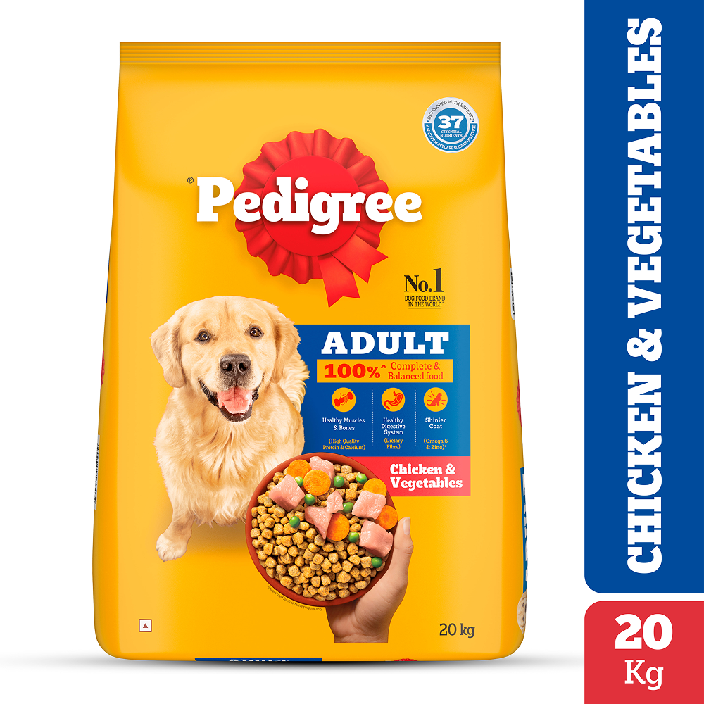 Pedigree Chicken and Vegetables Adult Dog Dry Food
