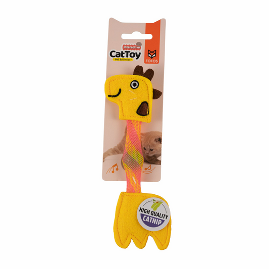 Barkbutler x Fofos Giraffe Flick Tube Catnip Toy for Cats