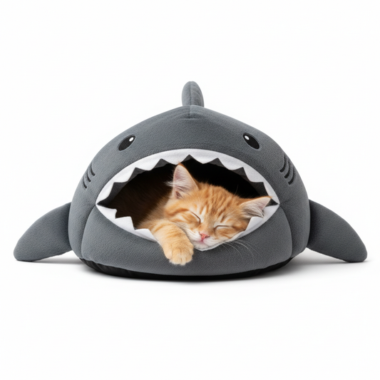 Luxury Plush Shark Pet Bed