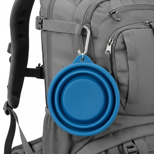 Collapsible Pet Travel Bowl - Portable Food & Water Bowl for Dogs & Cats