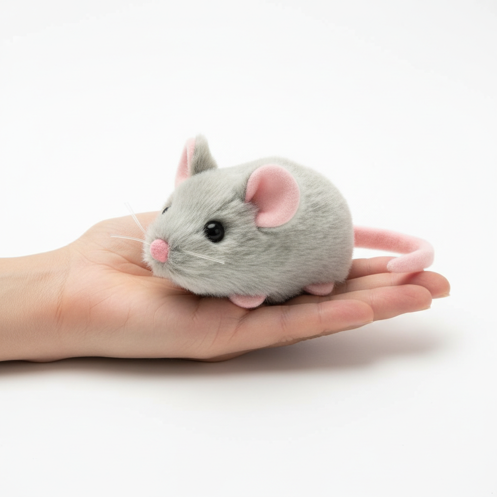 Size comparison of mouse toy